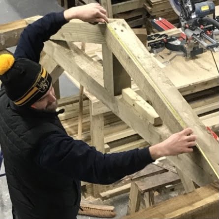 Ollie getting measure of workshop life