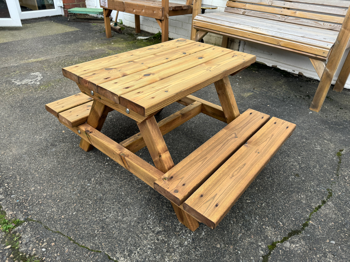 Beautiful child’s picnic bench