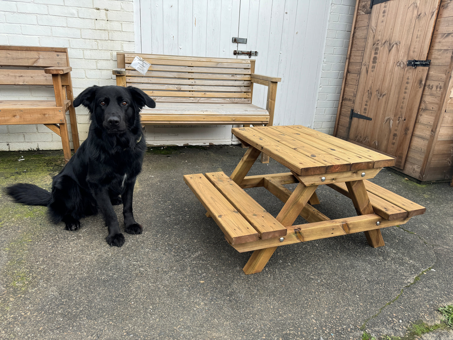 Beautiful child’s picnic bench